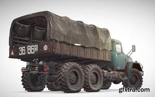 PUBG Truck 3d Model