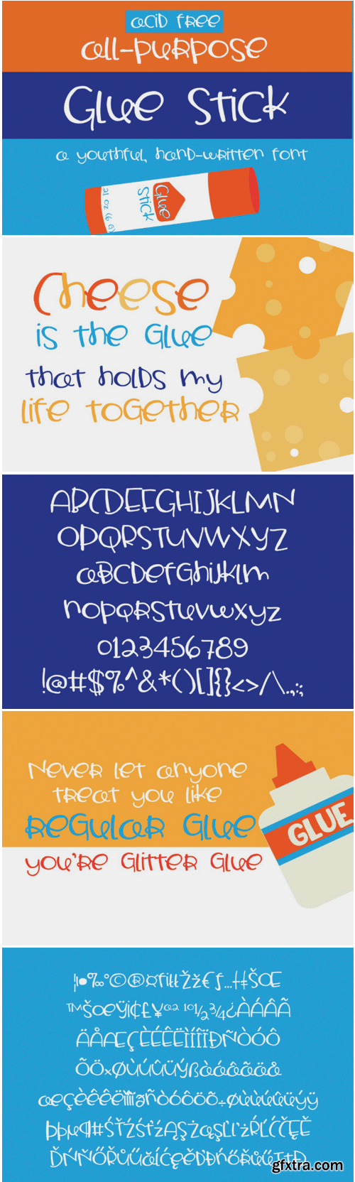 ZP Glue Stick Font