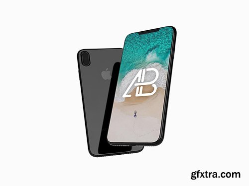 Floating iPhone X Mockup