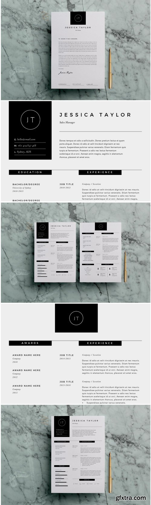 CM - Resume Template 3 Page | CV Template 3336782