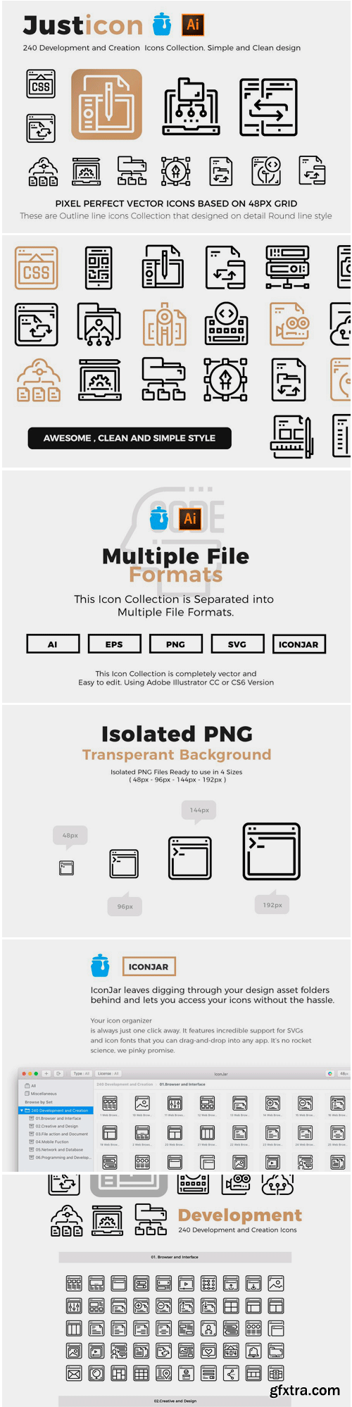 CM - 240 Development & Creation Icons 2218825