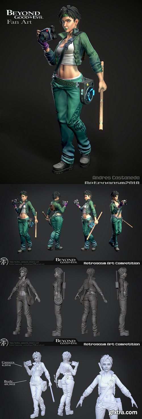 Beyond Good & Evil Jade 3D Model