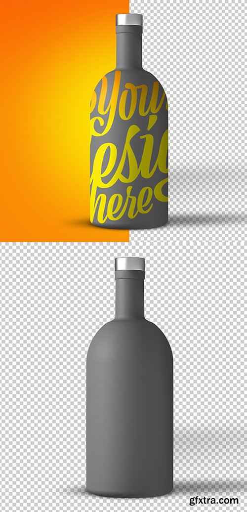 Large Beverage Bottle Mockup 246690380