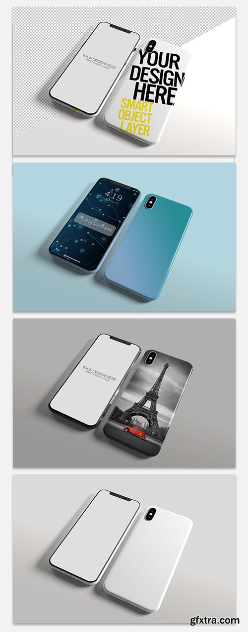 Smartphone Screen and Case Mockup 244099834