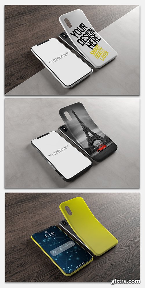 Smartphone Screen and Case Mockup 244102095