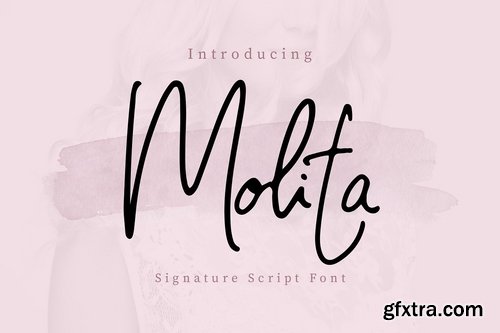 CM - Molita Signature Script Font 3992402