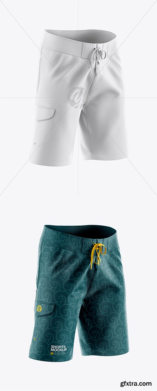 Men’s Shorts HQ Mockup - Half Side View 26229