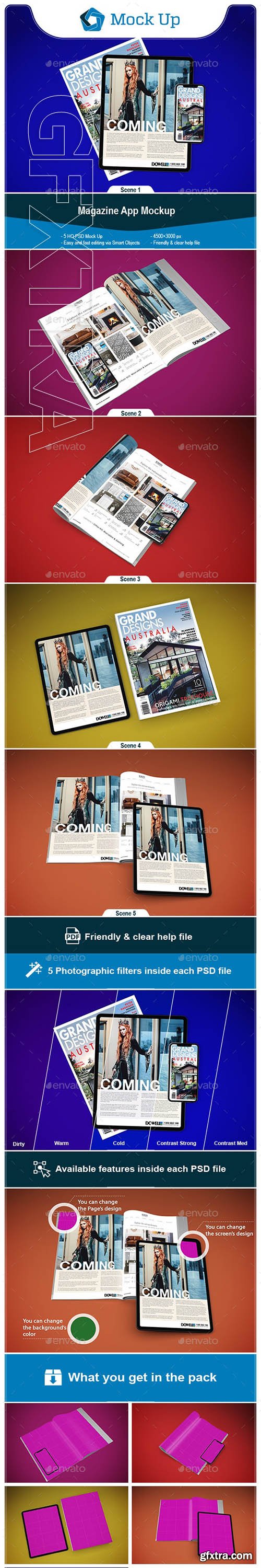 GraphicRiver - Magazine App Mockup 24271950