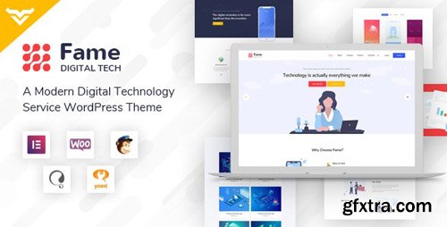 ThemeForest - Fame v1.1 - Digital Technology/Service WordPress Theme - 23712074