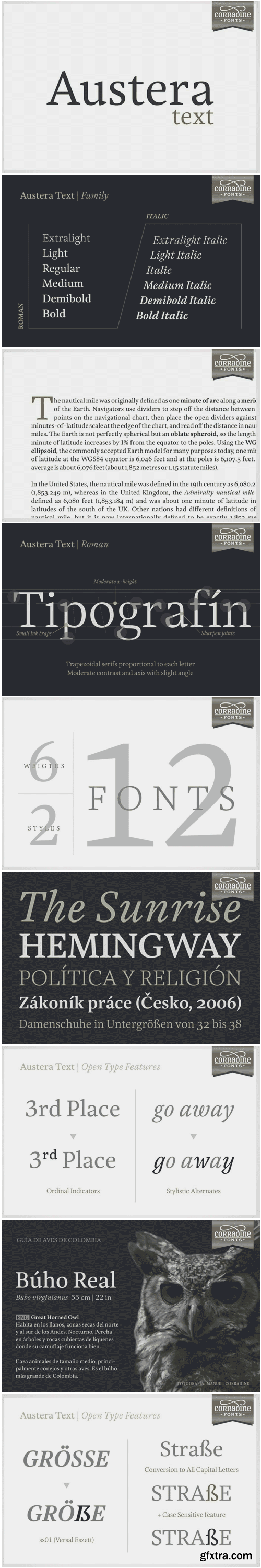 Austera Text Font Family