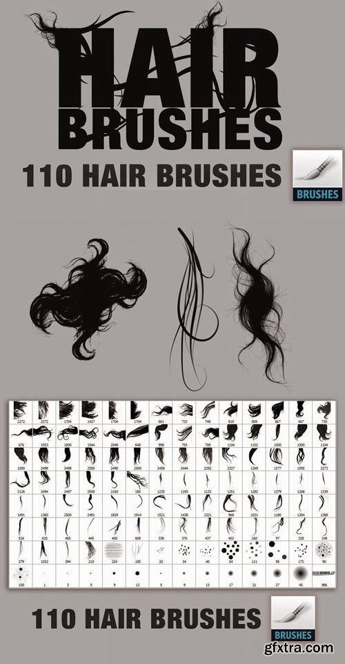 Hair Brushes Collection for Photoshop