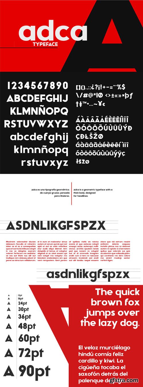 adca - Geometric Font