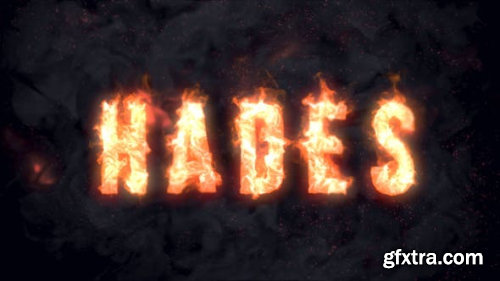 VideoHive Hades - Animated Fire Typeface 24271311