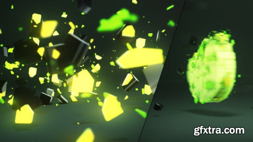 VideoHive 3D Light Shatter Logo 24276101