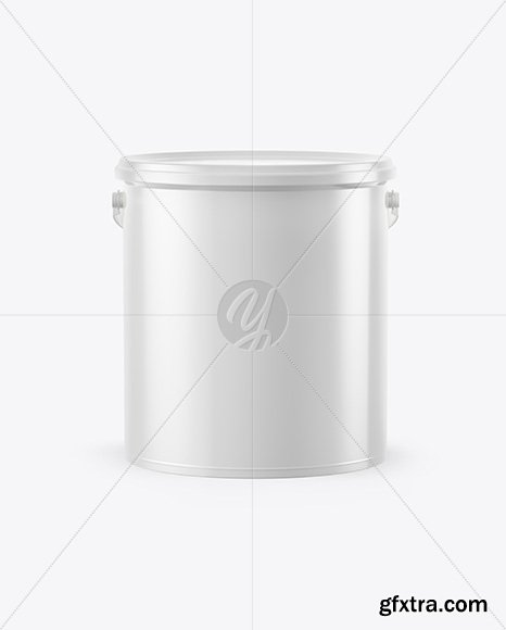 4L Plastic Paint Bucket Mockup 41061