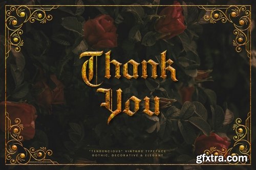 Tendencious - Vintage Gothic Display Typeface