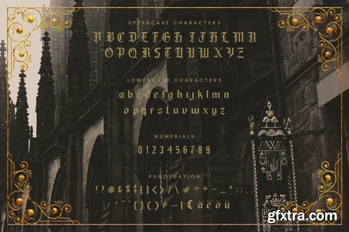 Tendencious - Vintage Gothic Display Typeface