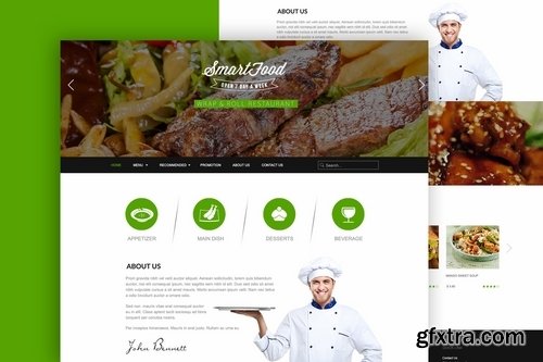 Food Restaurant Landing Pages