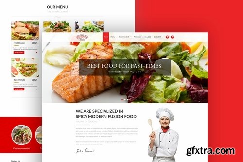 Food Restaurant Landing Pages