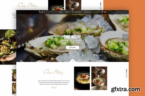 Food Restaurant Landing Pages