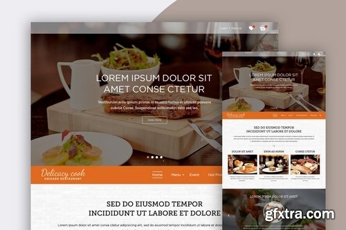 Food Landing Page Design Concept