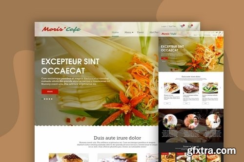 Food Landing Page Design Concept