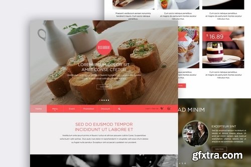 Food Landing Page Design Concept