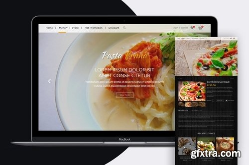 Food Landing Page Design Concept