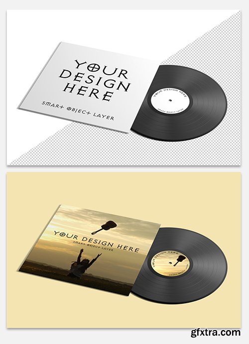 Vinyl Record Mockup 242687986