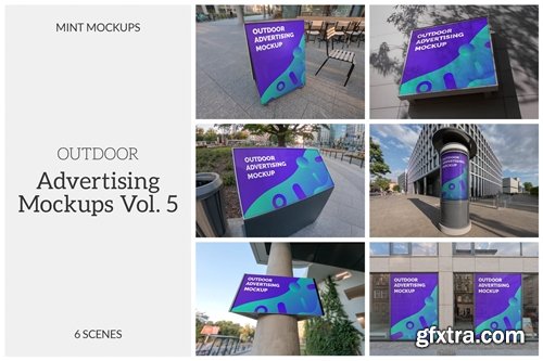 Outdoor Advertising Mockups Vol. 5