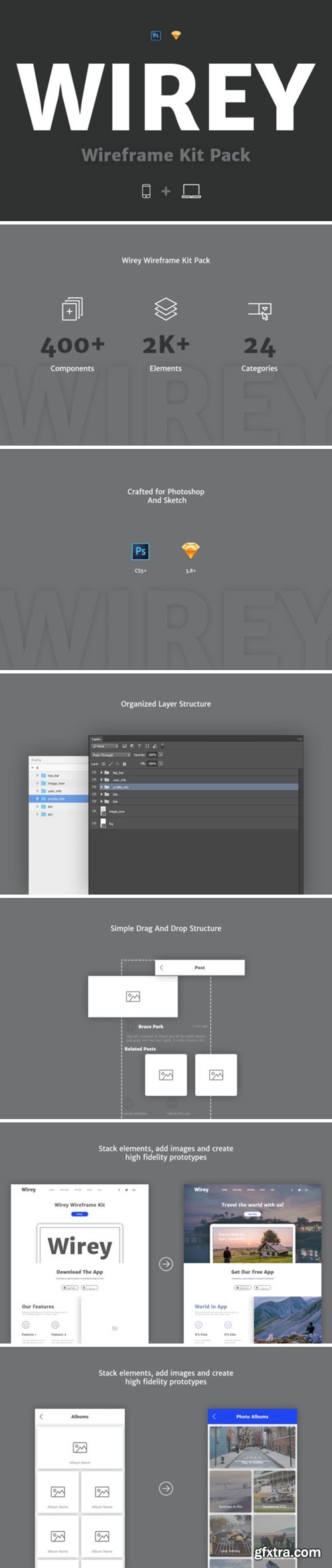 Wirey Wireframe Kit Pack 1680734