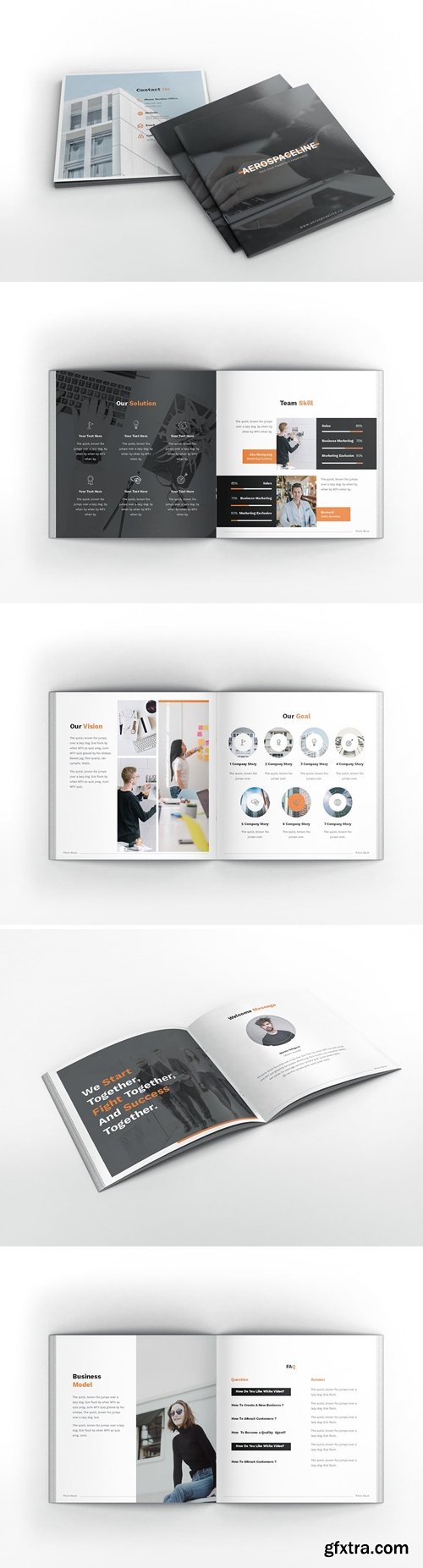 Pitch Deck Square Brochure