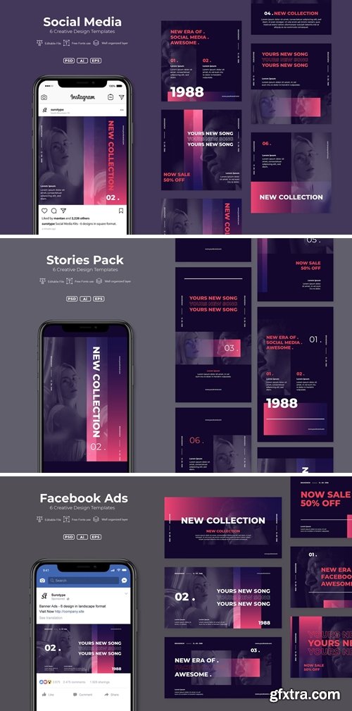 SRTP- Social Media Pack and Facebook and Stories Pack v4