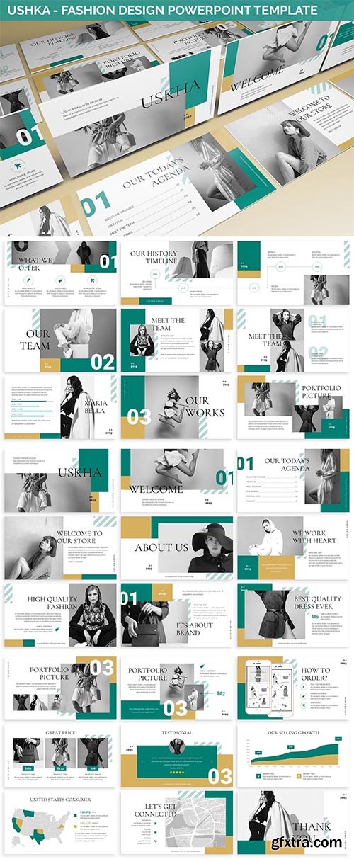 Ushka - Fashion Design Powerpoint Template