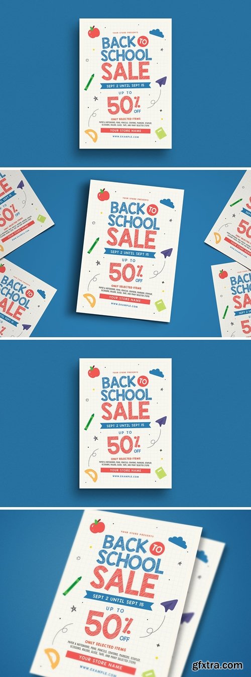 Back To School Sale Event Flyer