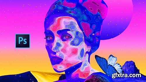 PHOTOSHOP - Design a Trippy Colorful Portrait Poster Art