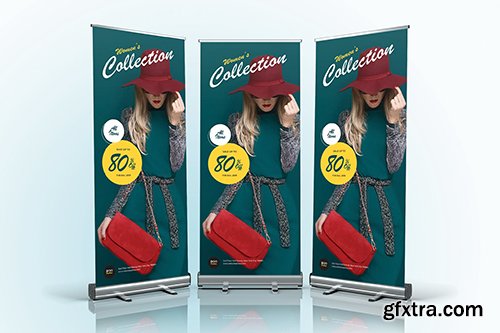 Fashion Sale Roll Up Banner 04