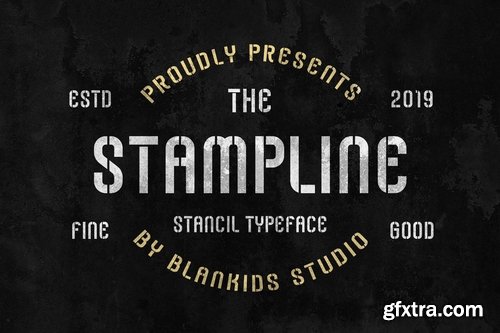 Stampline - Stencil Typeface