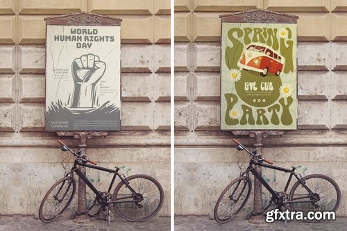 Street Poster Vertical Mockup