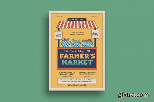 Farmer\'s Market Event Flyer