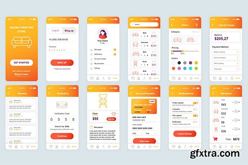 Shopping Mobile App UI Kit