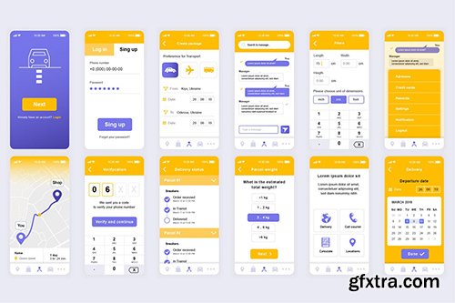 Delivery Mobile App UI Kit