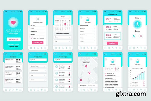 Medicine Mobile App UI Kit