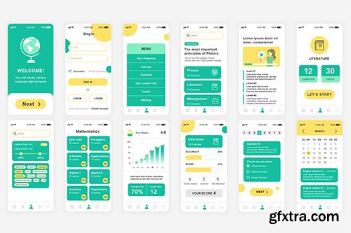 Education Mobile App UI Kit