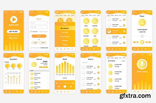 Music Mobile App UI Kit