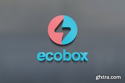 3D Logo PSD Mockup