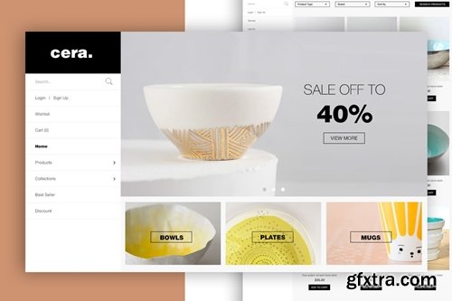 Shop Landing Page Design Concept