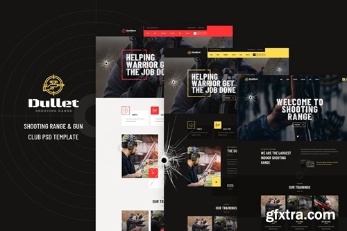 Dullet - Shooting Range & Gun Club PSD Template