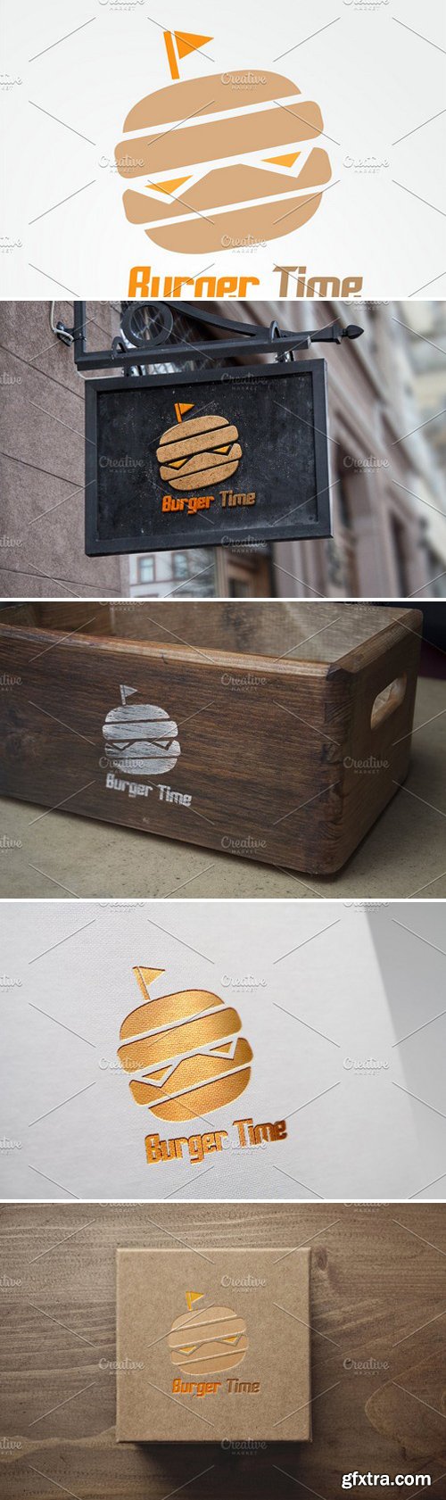 CM - Burger Time Logo Template 475109