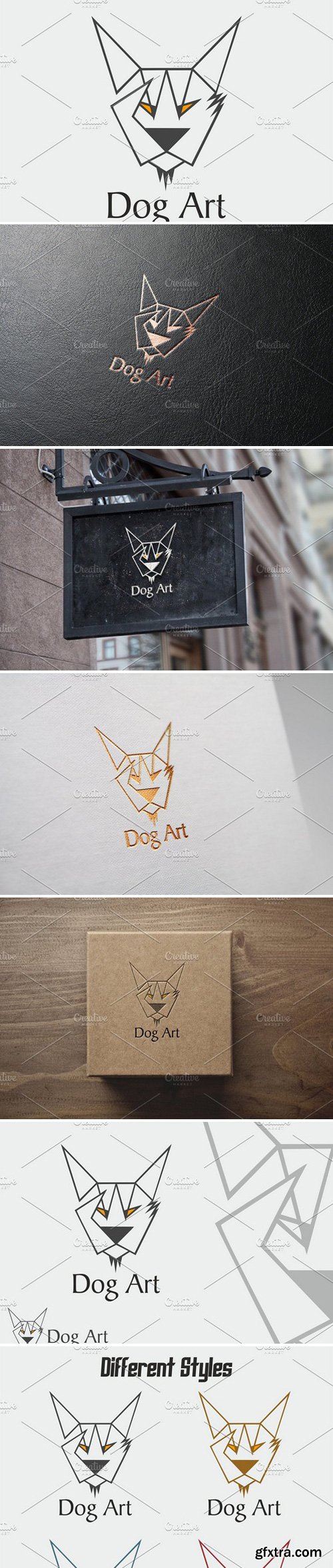 CM - Dog Art Logo Template 467658